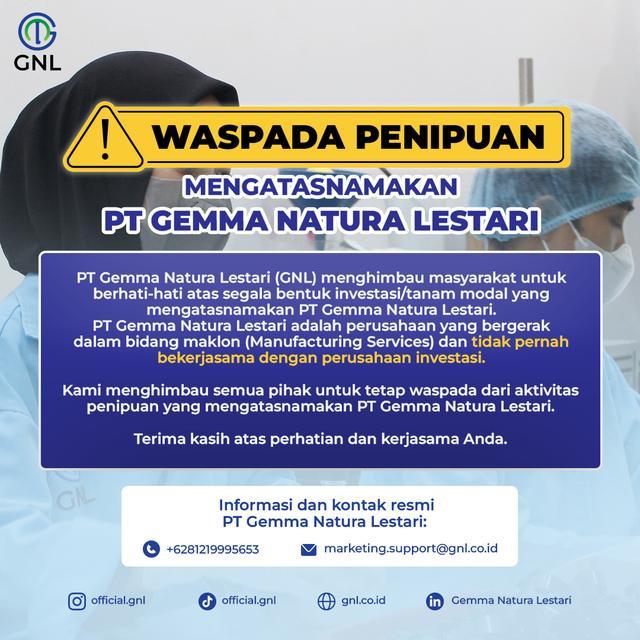 Himbauan Penipuan Mengatasnamakan GNL